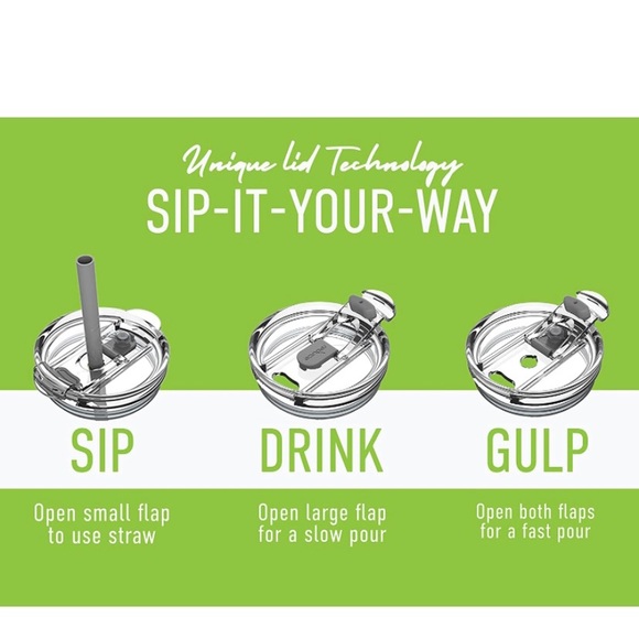 New Reduce 40 oz Mug Tumbler, Stainless Steel with Handle - Picture 3 of 4